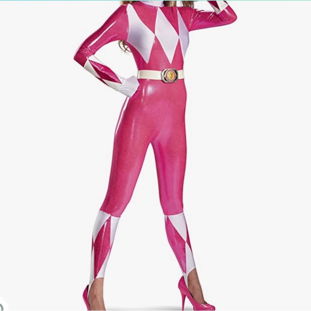 Women’s NEW Size Small Pink Power Ranger Costume $40 ($80 new online) Halloween!
